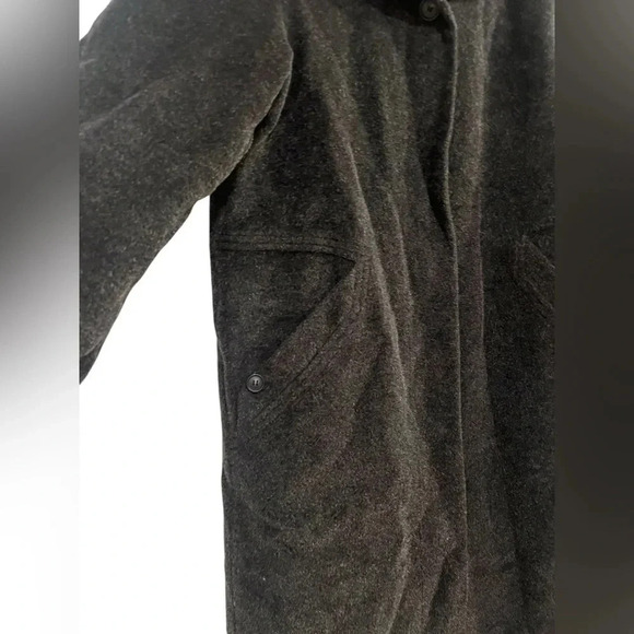 Peter Hahn Wool Mohair Button Down Long Coat Sz 8/10 - Picture 3 of 11
